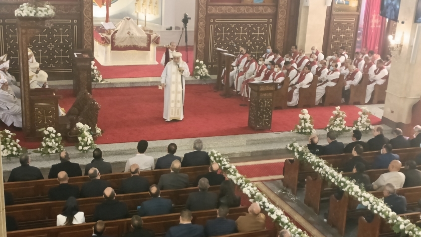 البابا تواضروس الثاني خلال عظة تدشين كاتدرائية البشارة