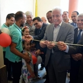 خالد  فودة محافظ جنوب سيناء خلال افتتاح المدرسة المصرية اليابانية