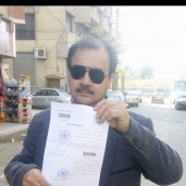 معتز زهران يوقع على استمارة تأييد ترشح الرئيس