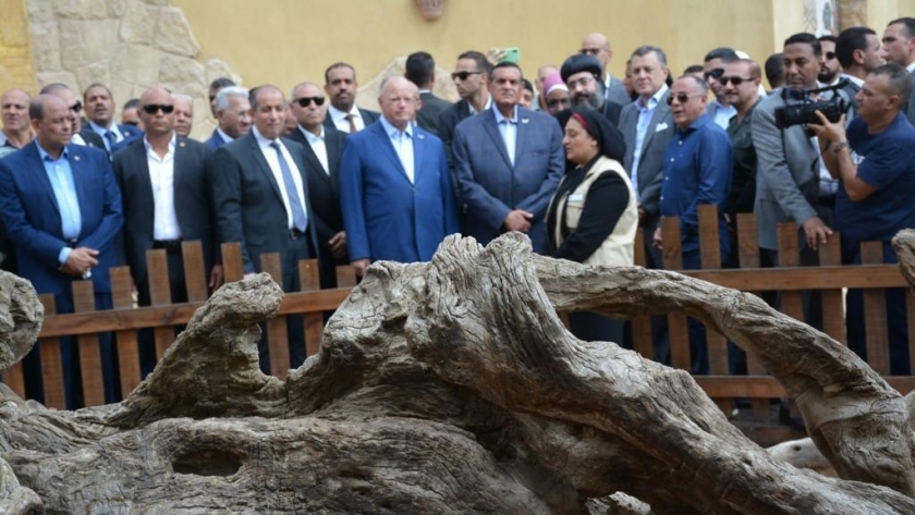 وزيرا السياحة والتنمية المحلية يتفقدان شجرة مريم