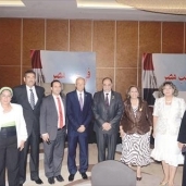 أعضاء قائمة «فى حب مصر» فى أحد المؤتمرات
