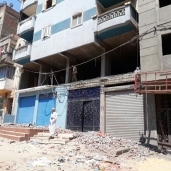 حملات لإيقاف أعمال البناء المخالف لثلاث عقارات فى غرب الإسكندرية
