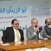 رئيس جامعة القاهرة خلال افتتاح ندوة أمراض الكبد بمستشفي ابو الريش