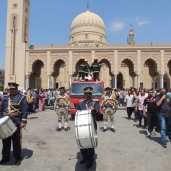 بالصور| جنازة عسكرية للضابط المتوفي أثناء مطاردة إجراميين بكفر الشيخ