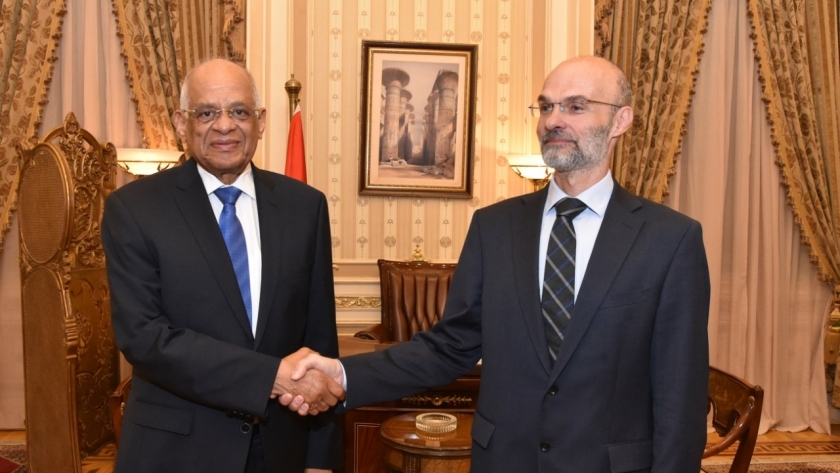 رئيس مجلس النواب يستقبل القائم بأعمال سفارة سلوفاكيا بالقاهرة 