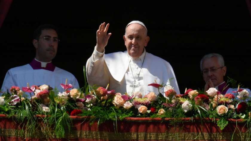 البابا فرانسيس خلال الاحتفال بعيد القيامة - أرشيفية