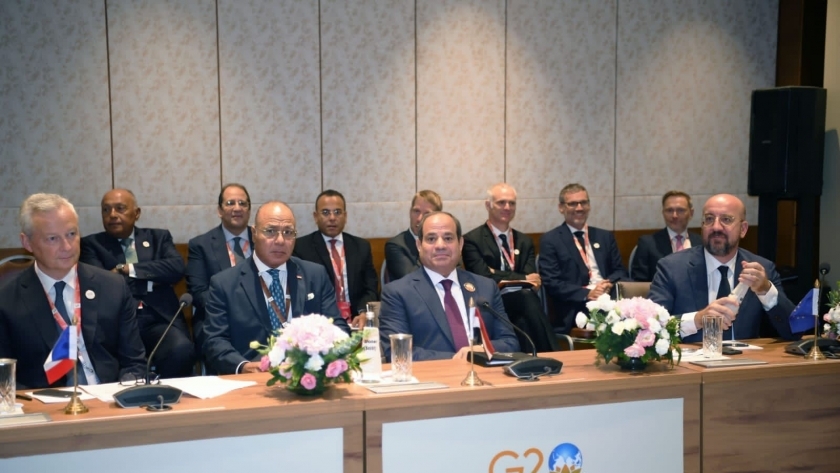 الرئيس عبدالفتاح السيسي يحضر قمة مجموعة العشرين