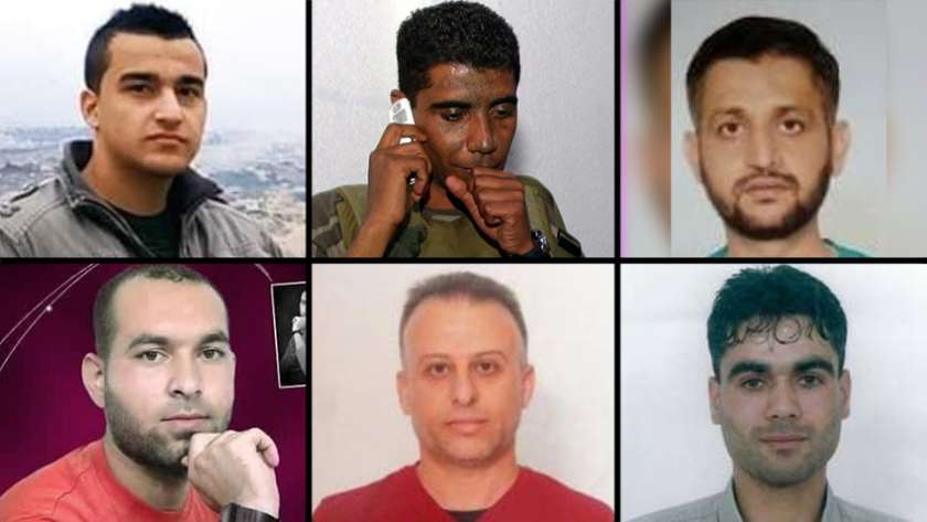 الأسرى الفلسطينيون الفارون من سجن جلبوع