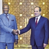 «السيسى» ورئيس غينيا فى لقاء سابق «صورة أرشيفية»