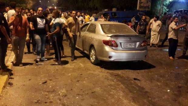 أول صور لتفجير بغداد ومقتل شخصين وإصابة عشرة