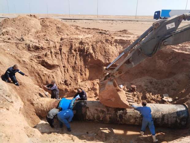 إصلاح خط «الكريمات» وإعادة ضخ المياه للغردقة ورأس غارب - التقرير