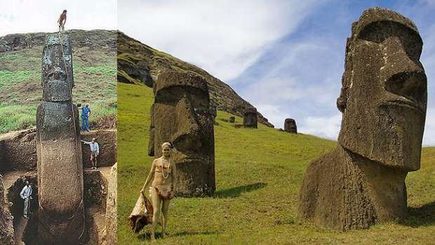شاهد| لغز التمثايل الضخمة بجزيرة "الفصح": عادت رؤوسها بعد 290 عاما