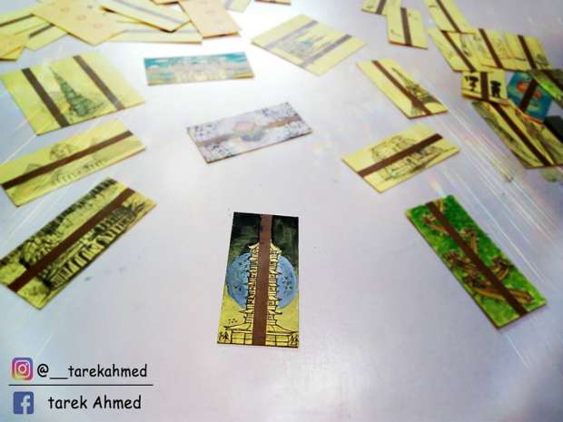 صور| «طارق» يحوّل تذاكر المترو إلى لوحات: خذوا جولة عسى أن تغرموا بها