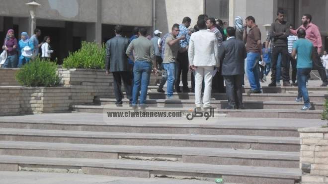  هدوء حذر بجامعة حلوان قبل انطلاق مظاهرة طلاب 