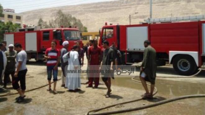  حريق يلتهم 9 منازل و3 أحواش بقرية الخزندارية في طهطا