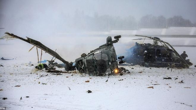  مسئولون روس: لا ناجون في حادث تحطم المروحية الروسية شرق روسيا