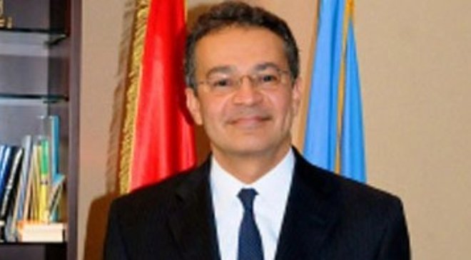 بهي حسن يجتمع مع مندوب مصر الدائم بالأمم المتحدة والأمين العام المساعد
