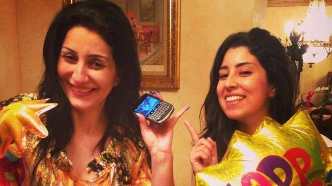 بالصور| وفاء عامر تحتفل بعيد ميلادها مع ابنها وشقيقتها