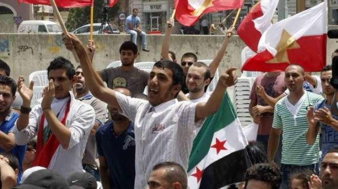 اعتصام أمام سفارة لبنان بالأردن احتجاجا على تدخل حزب الله في الشأن السوري