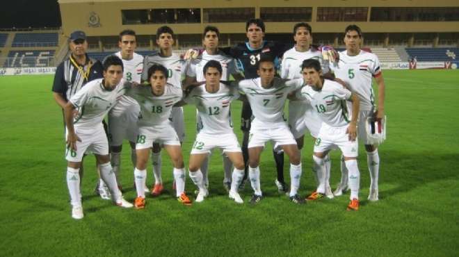 المنتخب العراقي يجري تمرينه الأخير استعدادا لمباراة إنجلترا في كأس العالم للشباب