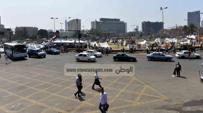 فتح ميدان التحرير أمام حركة مرور السيارات بشكل جزئي