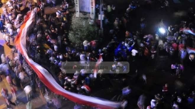  مسيرات الفرحة تغلق كورنيش الإسكندرية