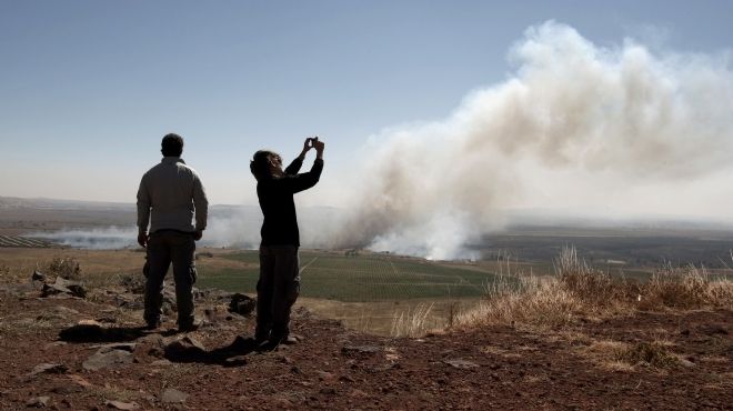 إصابة ضابط إسرائيلي بنيران سورية في هضبة الجولان