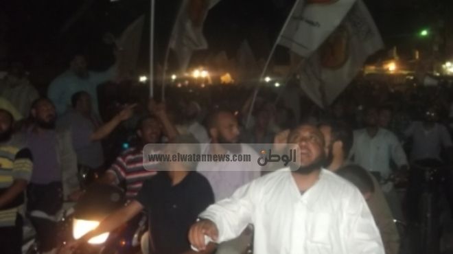 بالصور| مسيرة بالدراجات البخارية لمؤيدي مرسي في أسيوط