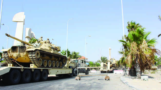  الجيش يسيطر على الأوضاع فى سيناء وإصابة ضابط ومجند فى هجوم إرهابى على أكمنة وقسم شرطة ثالث العريش 