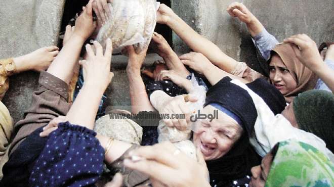  إصابة 4 مواطنين و3 مجندين بسبب أولوية شراء الخبز فى المحلة والوادى الجديد 