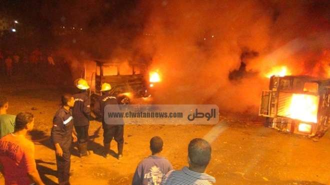 إخماد حريق هائل بمجمع محاكم الإسماعيلية.. ومصادر: 