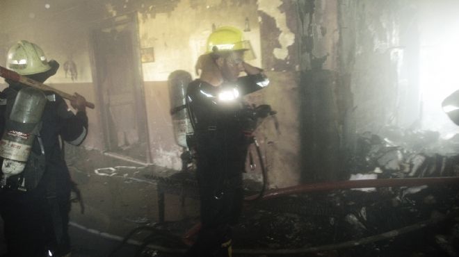 مصرع طفلة في حريق شقة سكنية بطنطا