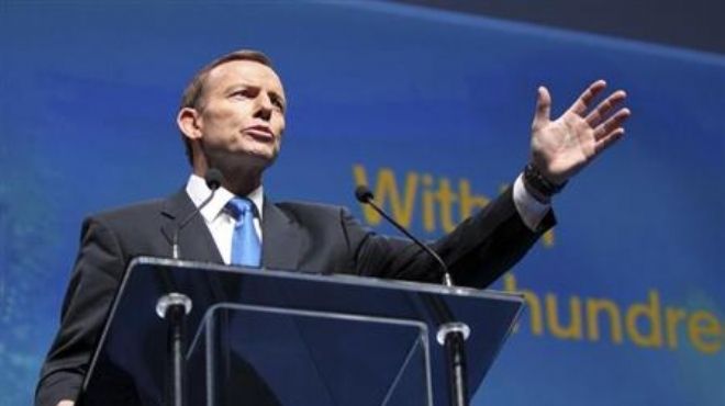  فوز زعيم المعارضة المحافظ توني أبوت بالانتخابات في أستراليا 