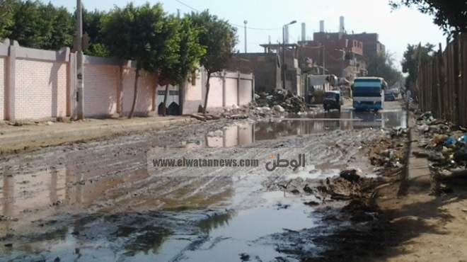 إخلاء مدرسة ببني سويف من التلاميذ بعد انفجار خط الصرف الصحي المجاور لها