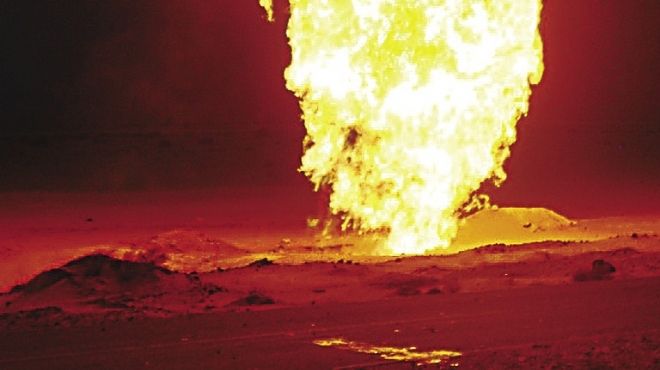 انفجار في خط للغاز بشركة شيفرون البترولية شمال ولاية تكساس