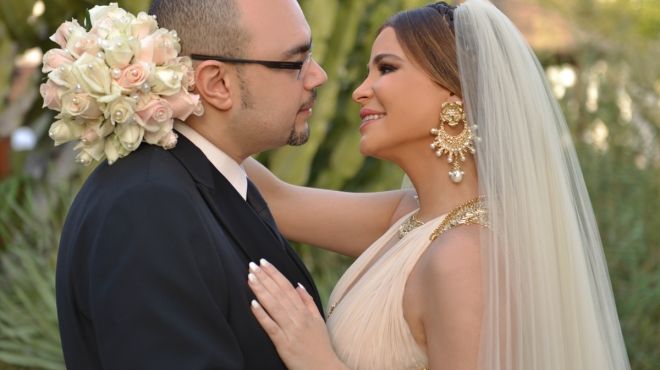 كارول سماحة تحتفل بزفافها على رجل الأعمال المصري وليد مصطفى