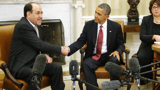 بالصور| أوباما يلتقي رئيس الوزراء العراقي نوري المالكي في البيت الأبيض