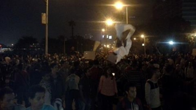 وقفة لعشرات النشطاء أمام معهد أمناء الشرطة بطرة تضامنا مع معتقلي 