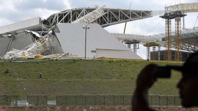  مصرع عاملين في البرازيل في أعمال إنشاء أحد ملاعب كأس العالم