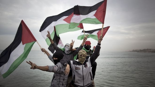 مظاهرة نسائية أمام مقر الأمم المتحدة في غزة بمناسبة يوم المرأة العالمي