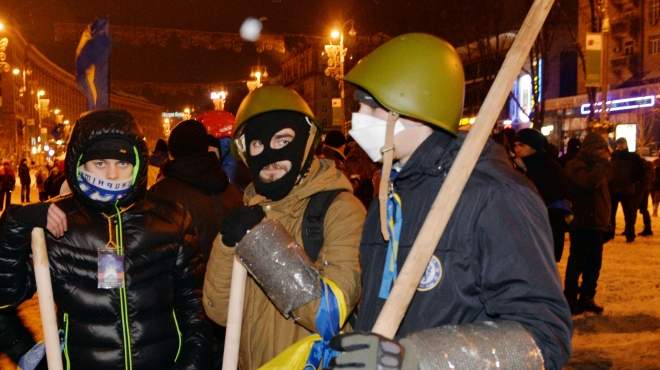 بالصور| تجدد الاشتباكات بين الشرطة الأوكرانية ومحتجين مناهضين للحكومة