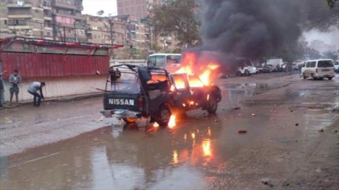 «الإرهابية» تُصعد العنف.. وتحرق 8 سيارات شرطة فى القاهرة والجيزة
