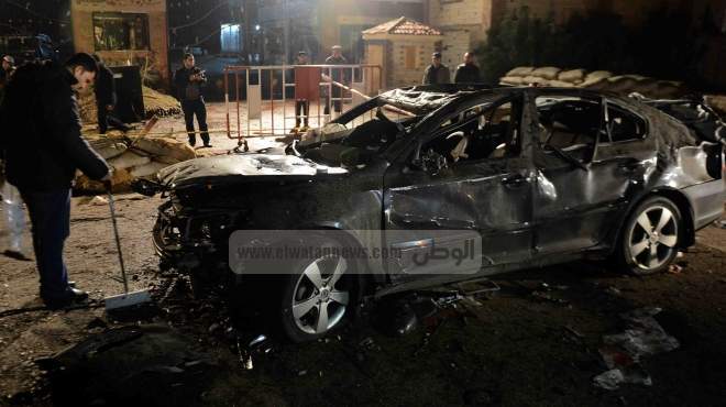 انفجار سيارة ضابط أمام استراحة رجال الشرطة ببورسعيد