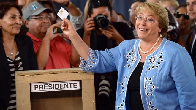 باشليه تفوز بالانتخابات الرئاسية التشيلية وتعد بتغييرات كبرى