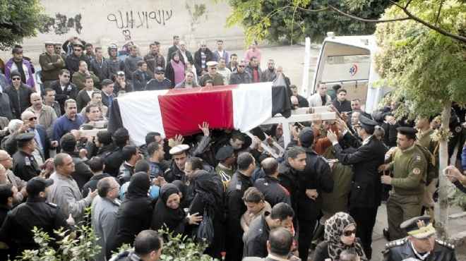 أهالي المحلة يشيعون جنازة شهداء المنصورة ويطالبون بالقصاص من الإرهابيين