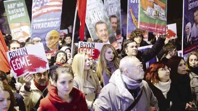 المظاهرات تجتاح المدن التركية للمطالبة برحيل «أردوغان»