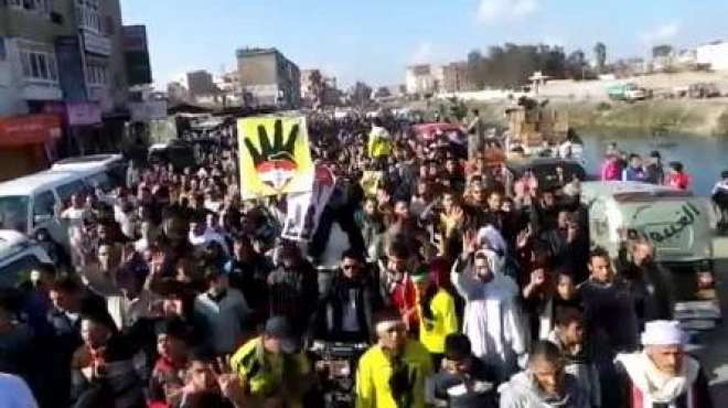 فض مظاهرات أنصار الرئيس المعزول في حلوان