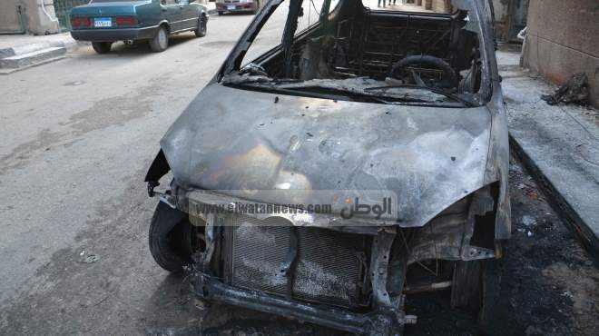 انفجار سيارة تحمل شارة هيئة قضائية ببورسعيد