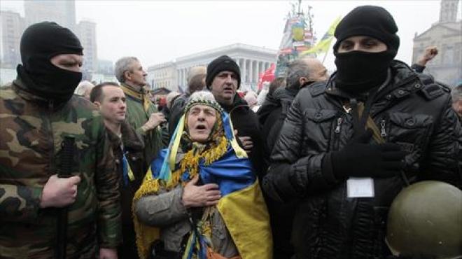  المتظاهرون في شرق أوكرانيا يرفضون الاعتراف بإتفاقية 