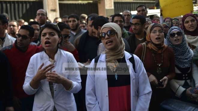 إضراب أطباء كفر الشيخ لليوم السادس 